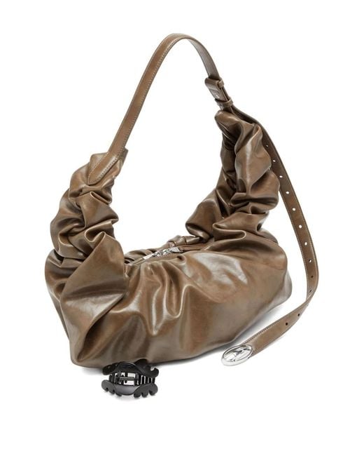 DIESEL Natural Gathered Detail Shoulder Bag