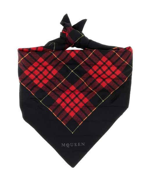 McQueen Embroidered Silk Scarf