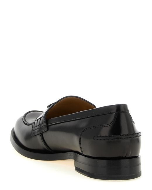 Fendi Black Ateneo' Loafers for men
