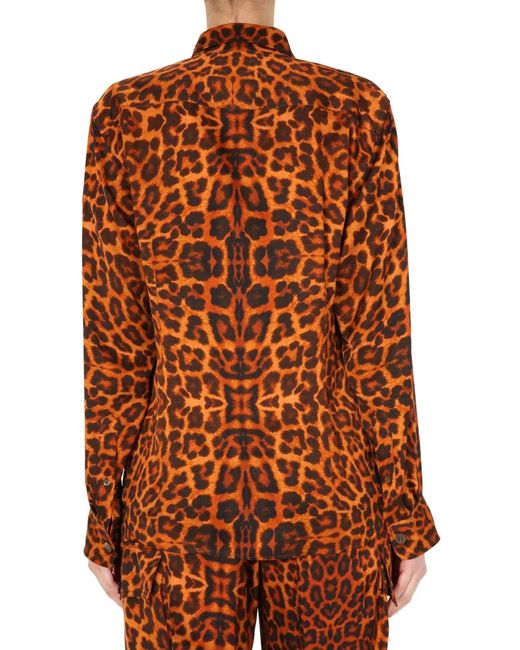 Dries Van Noten Orange Caffy Shirt