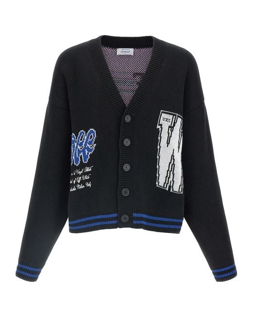 Off-White c/o Virgil Abloh Black 'Glide Diag' Cardigan for men