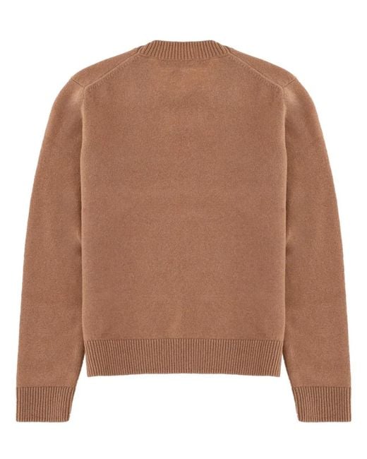 Maison Kitsuné Brown Maison Kitsuné "Baby Fox" Sweater