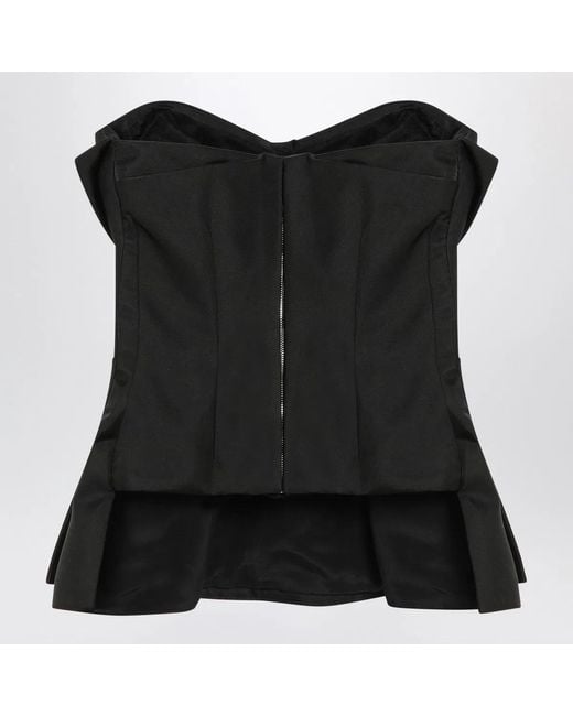 McQueen Black Corset Top