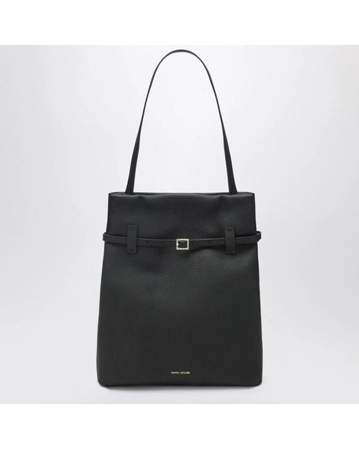 MANU Atelier Black Tote Du Jour Tote Bag