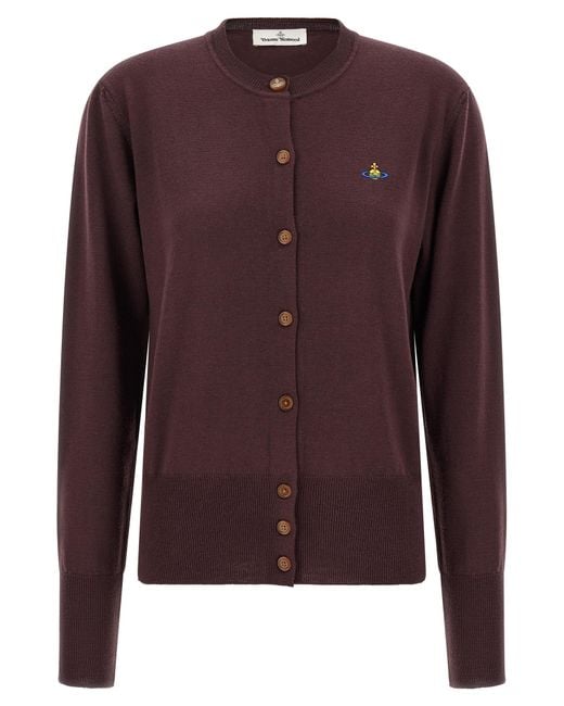 Vivienne Westwood Purple 'Bea' Cardigan