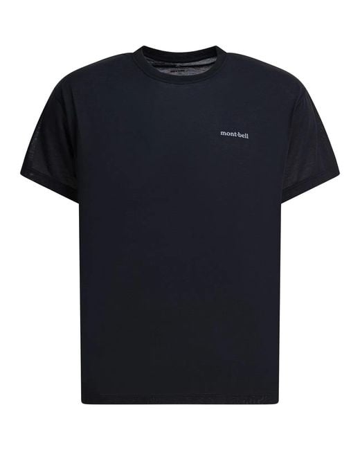 Montbell Black "Wickron T One Point" T-Shirt for men
