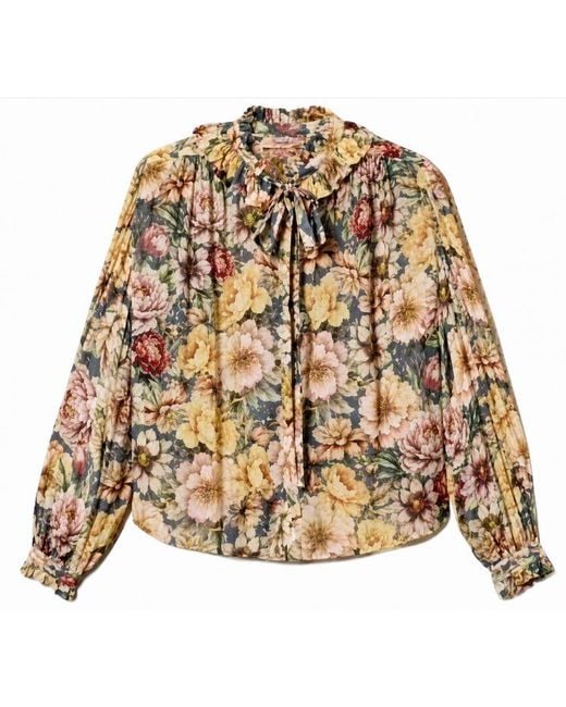 Twinset Brown Viscose Shirt