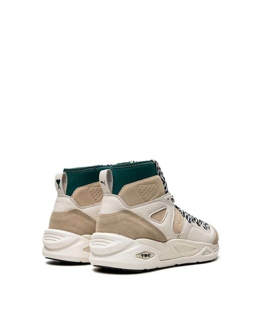 PUMA White X Ami Trc Blaze Mid Sneakers for men