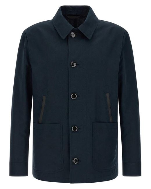 Brioni Blue 'Desert' Jacket for men
