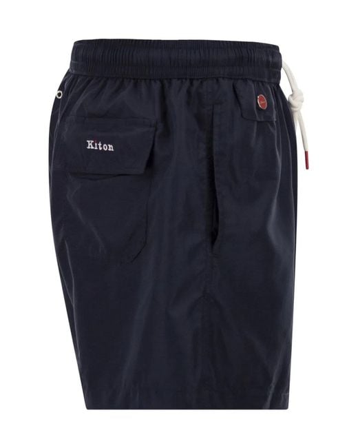 Kiton Blue Short Swim Boxers for men