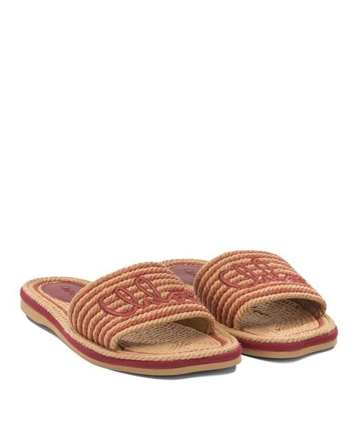 Chloé Brown "Sand" Slide