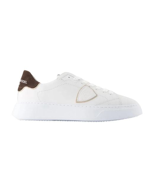 Philippe Model White Temple Low Sneakers for men
