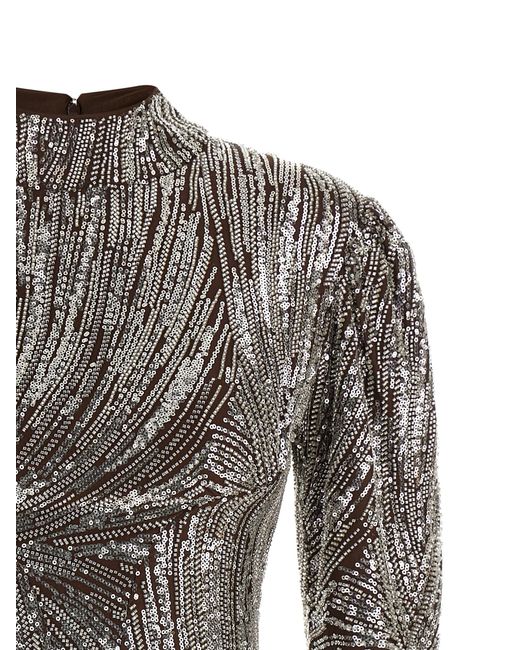Rabanne Gray Sequin Top