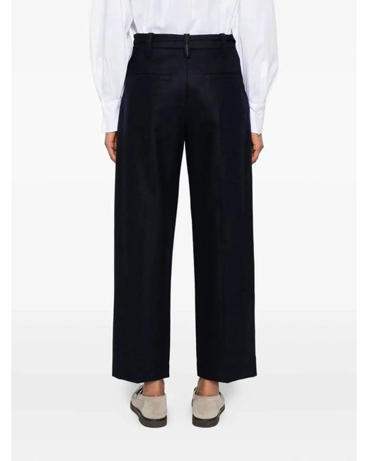 Brunello Cucinelli Blue Wool Pants