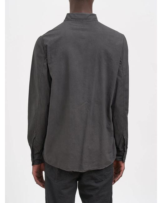 Poeme Bohemien Gray Regular Cotton Shirt for men