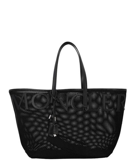 Moncler Black Very Large Polyamide Tote Bag Handbags