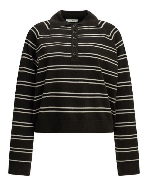 IVY & OAK Black Merino Wool Knitwear