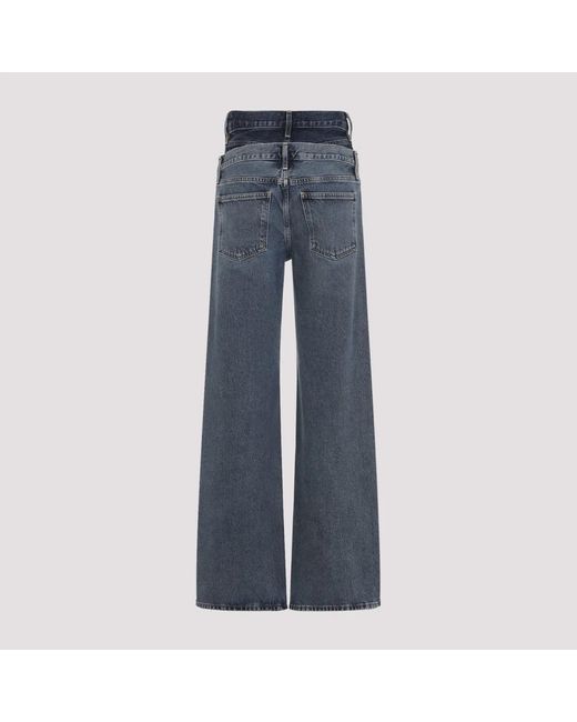 Agolde Blue Elson Cotton Jeans