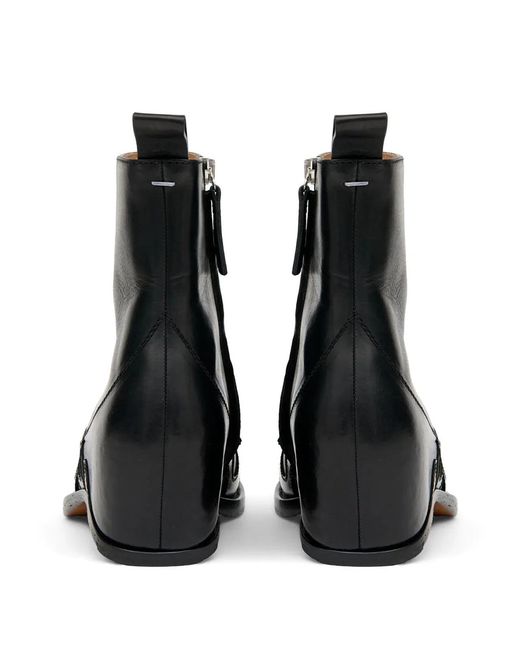 Maison Margiela Black Leahter Boots