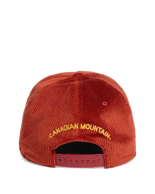DSquared² Red Patch Baseball Caps for men