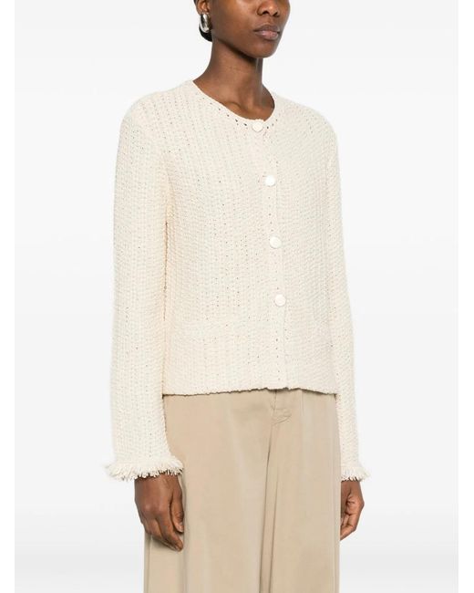 Emporio Armani Natural Cotton Blend Blazer Jacket