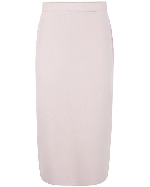 D.exterior Pink Merinos Comfort Short Skirt