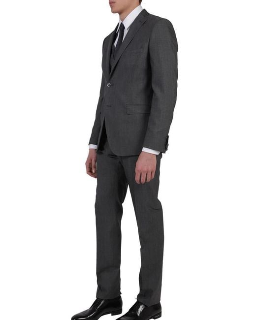 Tonello Gray Three-Piece Suit for men
