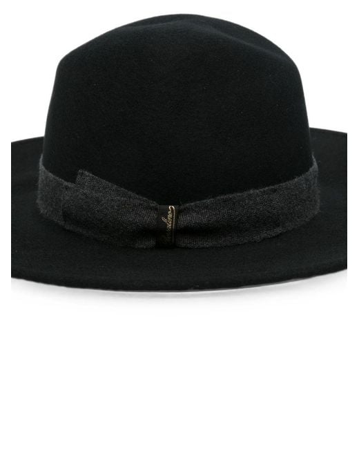 Borsalino Black Deva Wool Hat