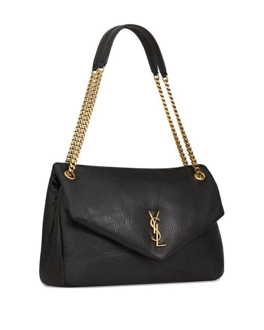 Saint Laurent Black Calypso Large Bag