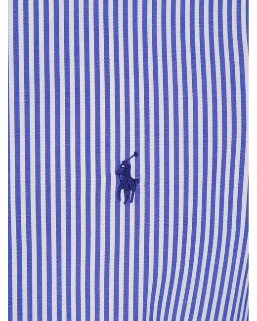 Polo Ralph Lauren Blue Long Sleeve Sport Shirt for men