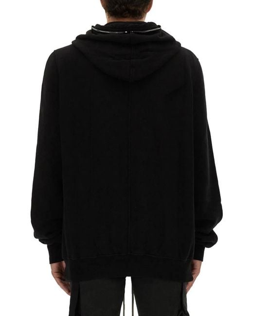 Rick Owens Black "Jumbo Gimp" Hoodie for men