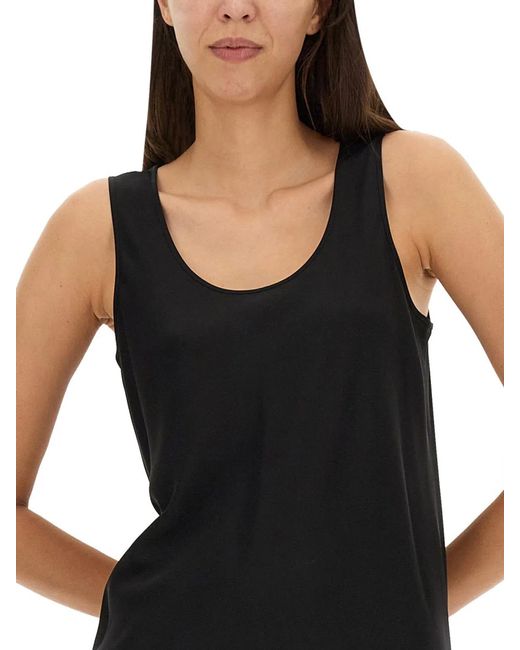 Sportmax Black Silk Dress