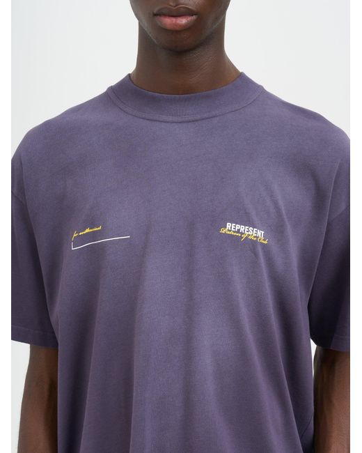 Represent Purple T-Shirt Patron Of The Club for men