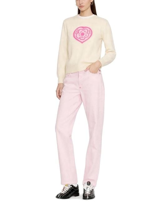 KENZO Pink Boke Heart Jersey