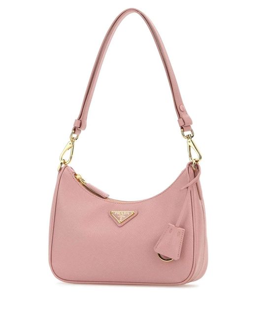 Prada Pink 'Re-Edition' Mini Shoulder Bag