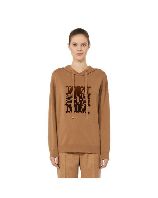 Max Mara Brown Taddeo Sweater Camel