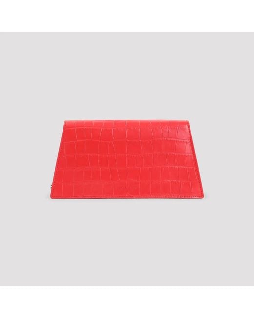 McQueen Red Pop Skull Mini Bag