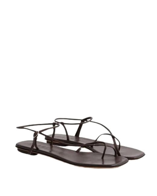 Soeur Brown Leather Sandal
