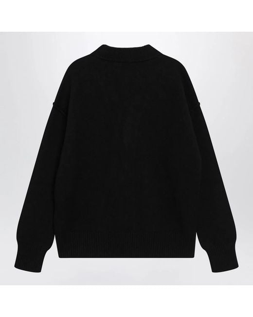 AMI Black Ami De Coeur Cardigan