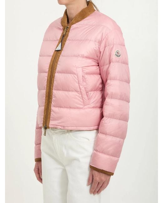 Moncler Pink Blageon Corduroy Puffer Jacket