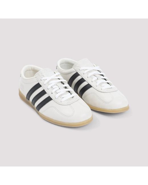 Adidas Originals White Gazelle Lo Pro Leather Sneakers