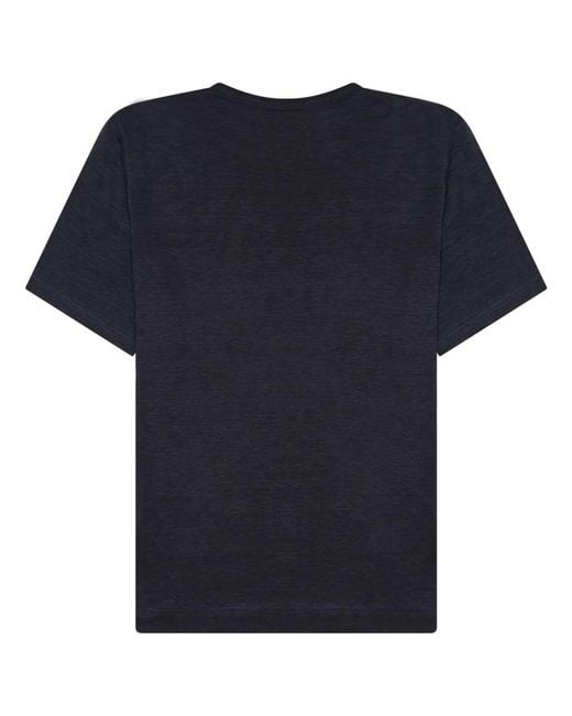 Closed Blue Short-Sleeved T-Shirt for men