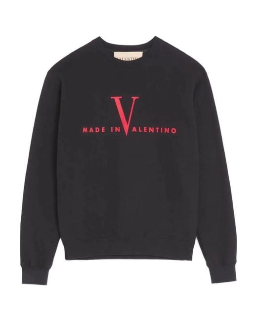 Valentino Garavani Blue Sweatshirt With Print Made for men