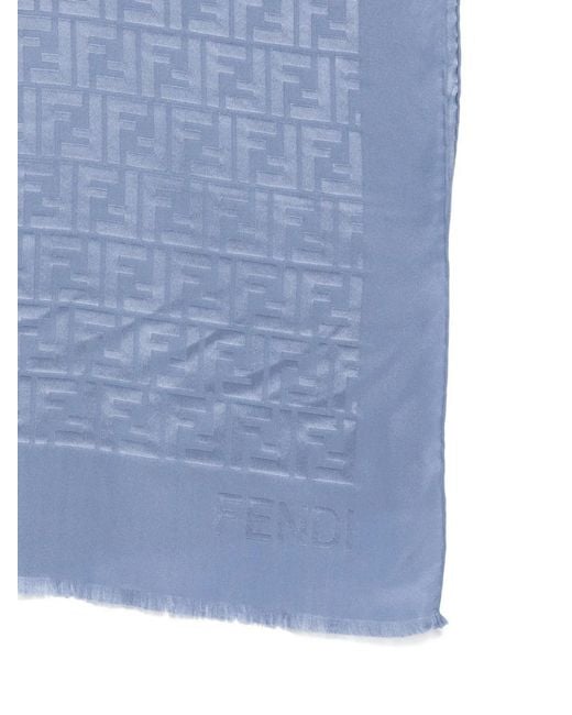 Fendi Blue Monogram Scarf
