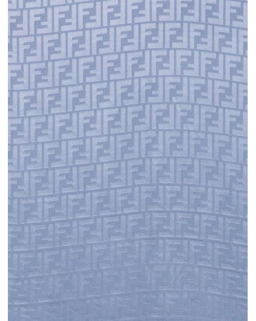 Fendi Blue Monogram Scarf