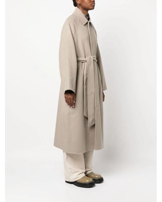 AMI Natural Belted Coat
