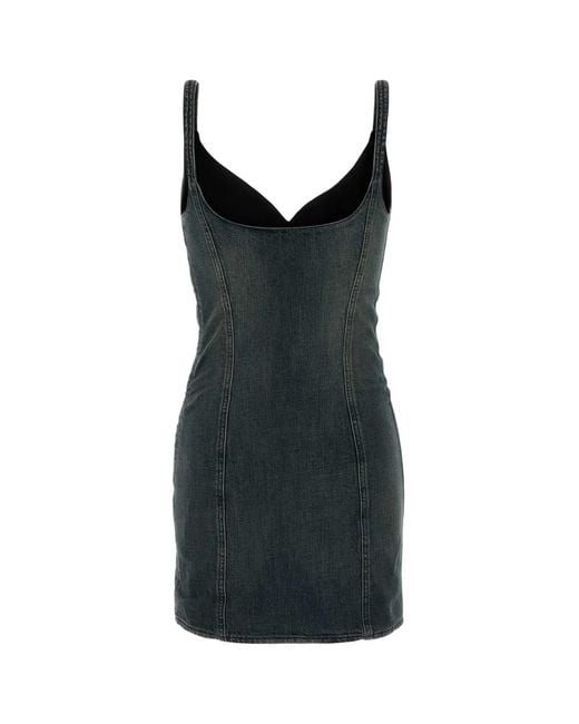 Balenciaga Black Corseted Mini Dress
