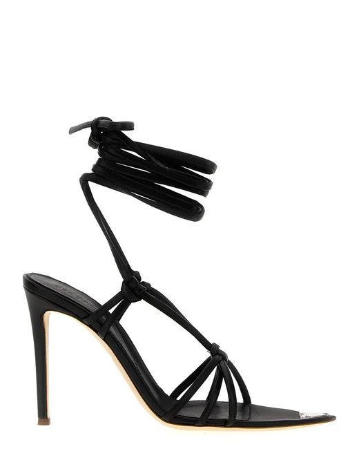 Nicolo' Beretta Black 'Beiby' Sandals
