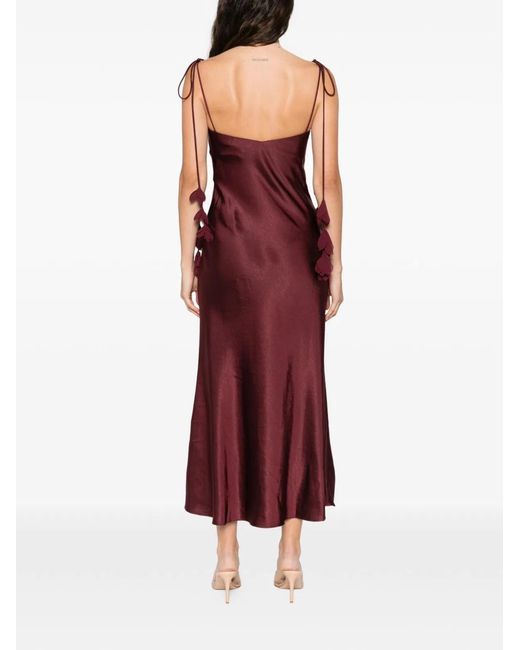 Self-Portrait Red Midi Dress