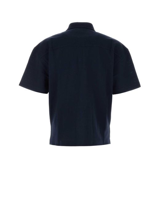Saint Laurent Blue Nouveau Polo Avec Poche Cassan for men